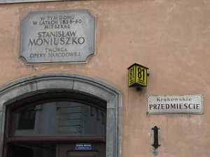 Das Haus des Opernkomponisten Stanislaw Moniuszko in Krakow (Zureks)