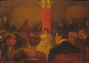 Landowska Leonid Pasternak: Konzert Wanda Landowskas in Moskau, 1907 (shakko)
