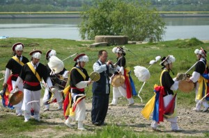 Korea Aufführung traditioneller festlicher Musik in Südkorea(hojusaram)