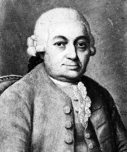 cphebach Geburtstagskind Carl Philipp Emanuel Bach (300 Jahre am 8. März) auf einem Gemälde von Franz Conrad Löhr (a.n.)