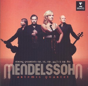 artemis 3 in Erinnerung bleibende Streichquartette Mendelssohns sind auf der neuesten CDs des Artemis Quartetts versammelt (B00FOY4HN8, Erato 2014).