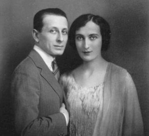 Alexandre Tansman mit seiner ersten Frau Anna Eleonora Brociner (Kosel, PD)