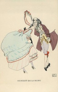 Auf einer Postkarte von 1912: Menuett de la Reine (Leo Rauth, GNU)