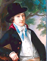 Wichtiger Wegbereiter der polnischen Nationaloper: der Dramatiker und Komödiendichter Wojciech Boguslawski (Porträt vor 1829 von einem unbekannten Maler, p.d.)