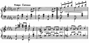 Die ersten sechs Takte des Magnetic Rag von Scott Joplin ()