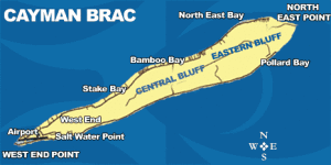 Zu den Cayman Islands, für die Leila E. Ross die "Nationalhymne" schrieb, zählen die Inseln Grand Cayman, Cayman Brac und Little Cayman (GNU Lic., www.gov.ky/).