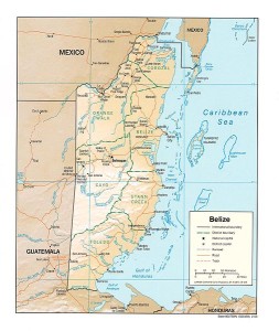 Am äußersten Westrand der Karibik liegt das briotische GeneralgouvernementBelize mit seiner Hauptstadt Belmopan (University of Texas Libraries 2003, p.d.).