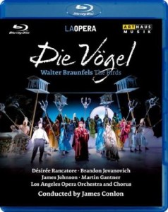In dieser Einspielung von Walter Braunfels' Oper "Die Vögel" nach Aristophanes' Stück dirigiert James Conlon das Los Angeles Orchestra (Bluray B0046HCOLG Naxos Dtl. 2010).