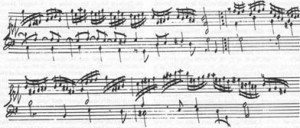 Johann Jacob Frobergers Toccaten und Partiten übten ihren Einfluss auch auf Buxtehude und J.S. Bach aus (aus: Partitaquarta, Karadar, US p.d.)