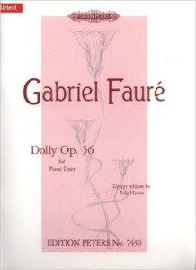 Die Dolly-Suite für Klavier wurde von den Verlagen Schott und Edition Peters bereits vorgelegt, demnächst auch von Henle (B0001EKEO2, Titelblatt Edition Peters).