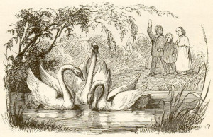 Andersens Märchen vom "hässlichen Entlein" inspirierte nicht nur Walt Disney, sondern auch die australisch-dänische Komponistin und Saxophonistin Sonia Jacobsen (Ill. von Vilhelm Pedersen, upl. LaSylphide, 22.1.2008, US p.d.).