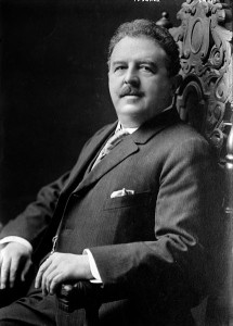 Victor Herbert (1850 - 1924), der als Cellist und später als Dirigent wirkte, machte sich als einer der ersten um eine originär amerikanische Oper verdient (George Grantham Bain Collection, p.d.).