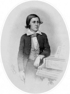 Pianist der ersten Stunde: Schon mit 15 Jahren trat er in New York auf, nachdem er bereits als Virtuose durch Europa gereist war und mit den Geigengrößen des Jahrhunderts musiziert hatte: Arthur_Napoleão (New York Public Library's Digital Library, Lithographie von M. Fajario in Warschau ca. 1860, US p.d.)