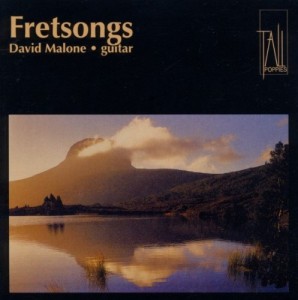 das Herzstück der CD Fretsongs bilden die Stücke für Gitarre sowie Gitarre und Marimba, die Maria Grenfell für ihren Mann David Malone komponierte (Tall Poppies 2005, B000GH3AWC).