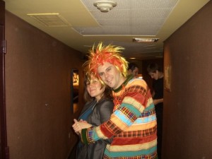Die Sopranistin Macarena Castro mit "ihrem" Papageno in einer Aufführung von Mozarts Oper 'Die Zauberflöte', deren musikalische Scherze ungezählt sind ...(27.2.2014, CC-Liz., p.d.)