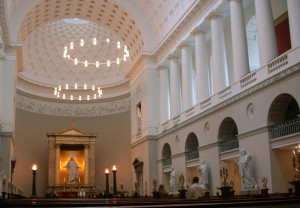 Im Inneren der Kathedrale Vor Frue Kirke, dem einstigen Arbeitsplatz von Johan Peter Aemilius Hartmann, unter anderem an Ostersonntagen (MM, Oktober 2007, p.d.)