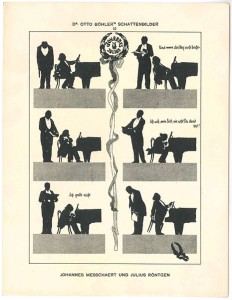 Der Sänger Johan Messchaert mit dem Komponisten Julius Röntgen (1855 - 1932) am Klavier (Otto Böhler, Wien 1914, p.d.)