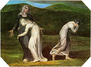 Die Figur der Ruth aus dem Alten Testament insprierte den englischen, nach Australien ausgewanderten Komponisten George Tolhurst (William Blake 1795, Scan: Churchyard).