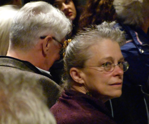 Mary Jane Leach in Köln anlässlich einer Aufführung ihres Werks 'Dowland's Tears' zur Kölner Musiknacht 2015 (Annamarie Ursula, CC-Liz.)