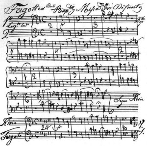 Auszug der Fagottstimme in Nunes Garcías Missa dos Defuntos (CPM 185 US p.d.)