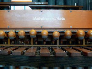 Marimbaphon der Marke Wurlitzer im Berliner Musikinstrumenten-Museum (Andreas Praefcke, Febriar 2009, p.d.)