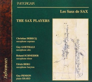 Munter sprudelt auf dieser CD, die das Ensemble The Sax Players dem Erfinder Adolphe Sax widmete, die Serenade op. 33 von Jules Auguste Demersseman (1833 - 1866) (B0000632DO, Enki Productions 2002).