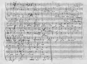 Skizze zur Erprobung harmonischer Entwicklungsmöglichkeiten bei Anton Bruckner ("Afferentur regi", 1861, p.d.